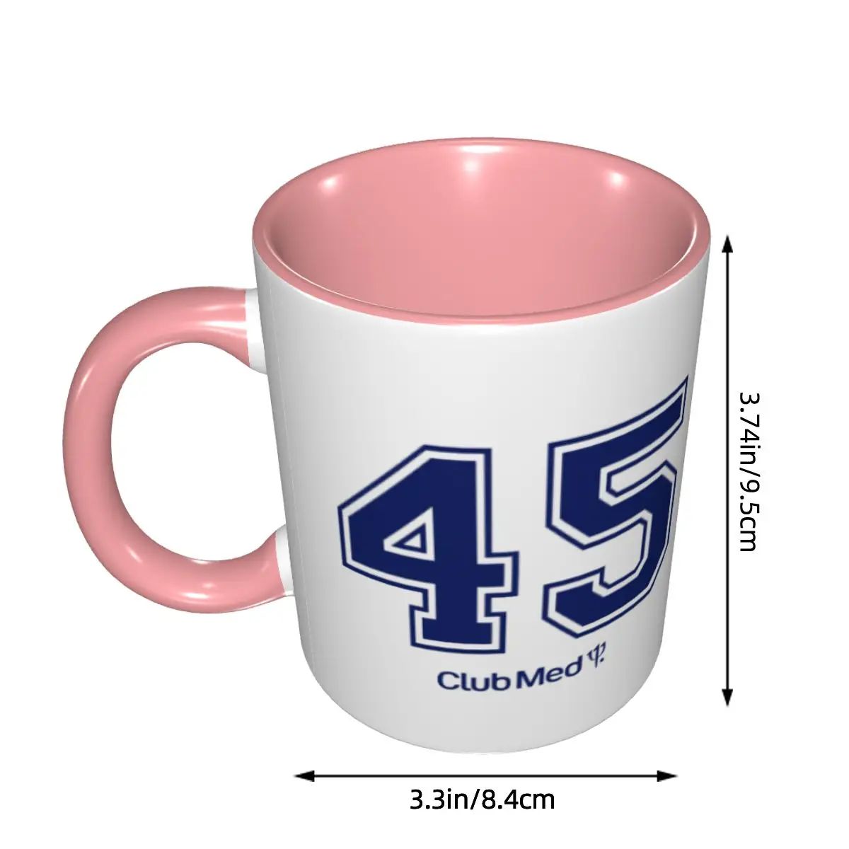 Number 45 Club Med Mug Funny Ceramic Coffee Cups Tea Mugs Milk Cup Drinkware Gifts for Woman Man DIY Custom