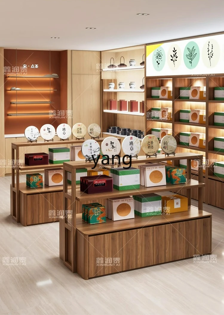 LTT Tea Shop Product Nakajima Display Cabinet Tea Set Product Display Cabinet Convenience Store Special Shelf