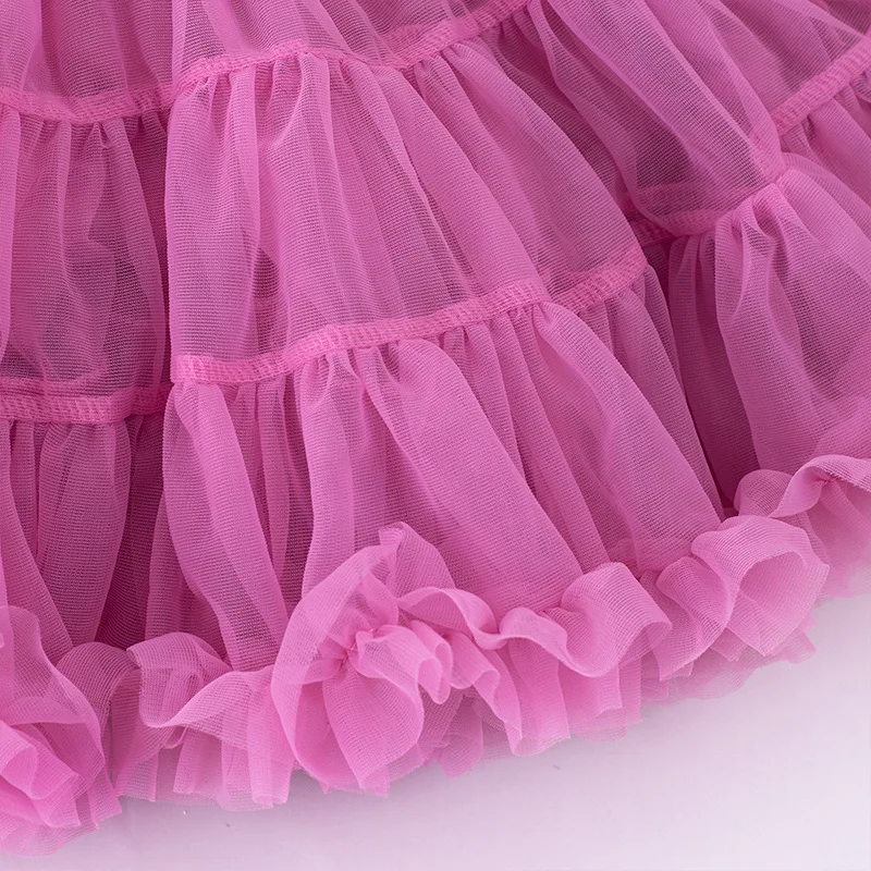 Mädchenrock, Puffrock, A-Linien-Halbrock, Mädchenkleid, stilvolles Prinzessinnenkleid, Kinderrock, süßer Rock für kleine Mädchen. – Detail 24