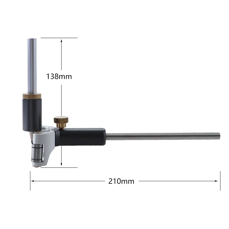 2-In-1 scriber, circular arc parallel straight line adjustable multi-function scriber profile gauge, woodworking tools