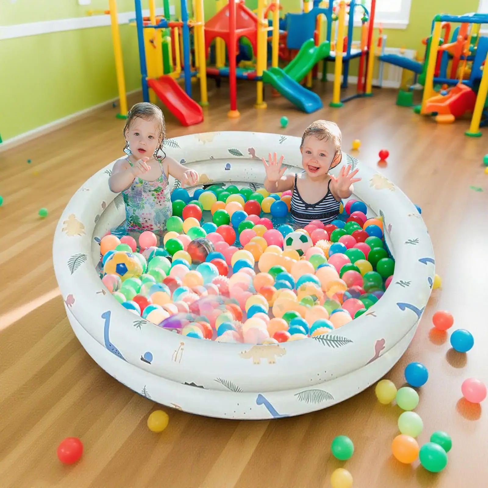 Piscina inflável pvc explodir piscina cores brilhantes flutuante almofadas de ar banheira para lago festa ao ar livre pátio bronzeamento praia