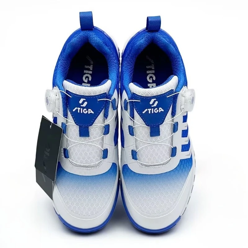 Luxury Brand Badminton Shoe Mesh Breathable Table Tennis Shoe Quick Lacing Indoor Court Shoe Light Weight Tennis Shoes Unisex