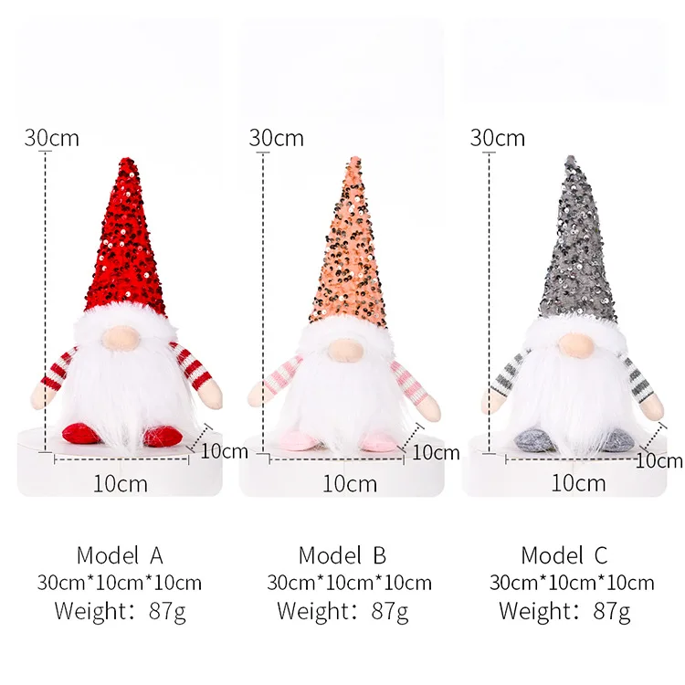 2024 Christmas Gnome Faceless Doll Night Light Merry Christmas Decorations For Home Holiday Ornament Xmas Gift Navidad New Year