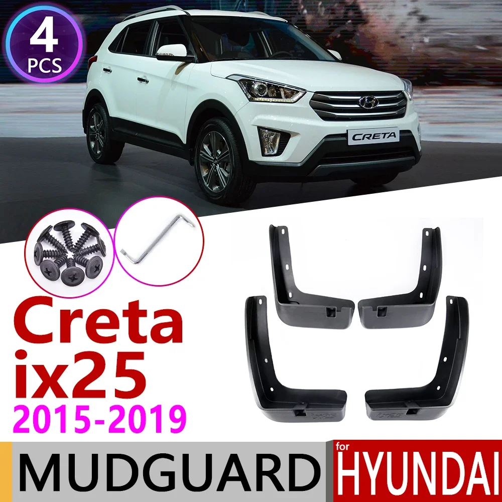 

Front Rear Car Mudflaps for Hyundai Creta ix25 2015 2016 2017 2018 2019 Fender Mud Guard Flap Splash Flaps Mudguards Accessories