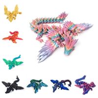 3D Dragon Realistic Dragon Statue Rotatable Articulated For Landscaping Decoration Printed Figures Animals Kid Gifts