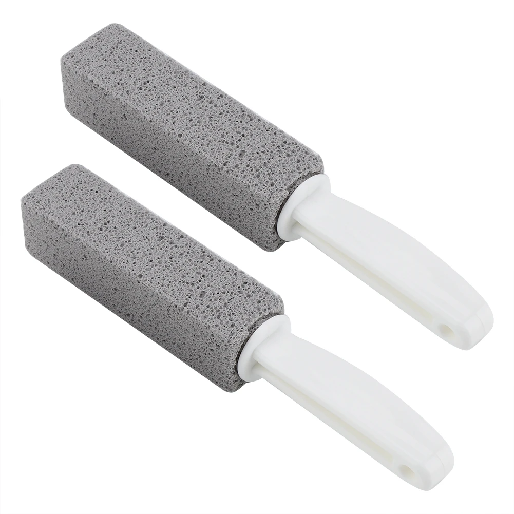 Aolidsive Toilet Brush Pumice Stone Cleaner Wand PP 24 X 3.8 X 3.8 Cm  Remover for Toilet Bowl Kitchen Grill Laundry Fixtures