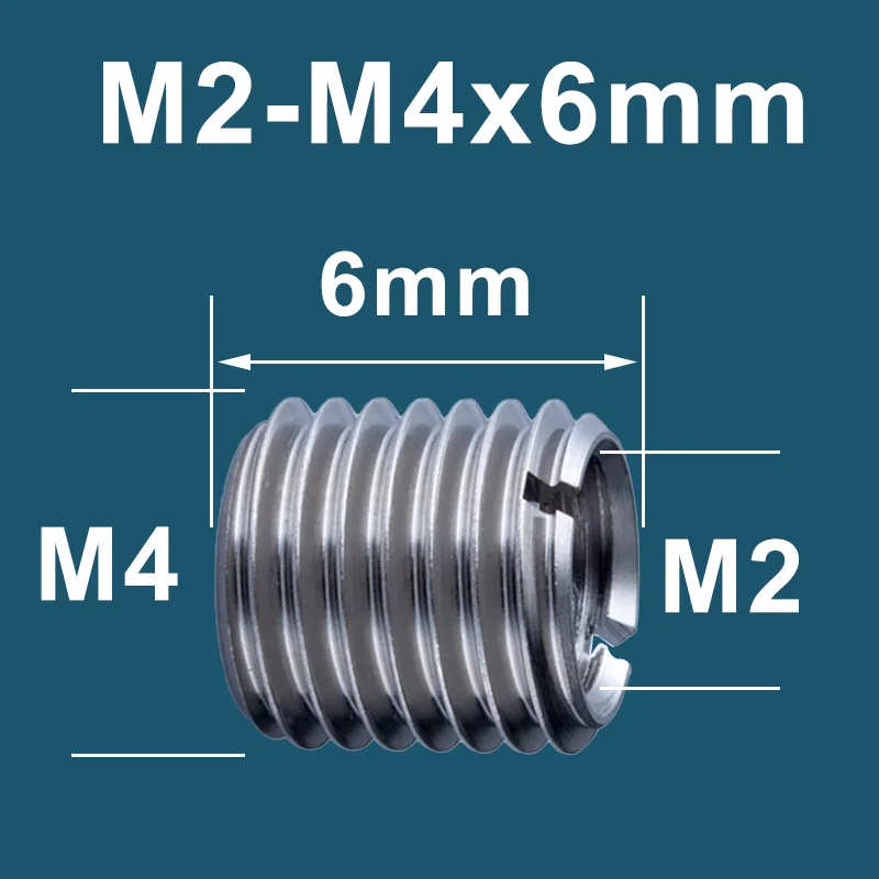 20 piezas insertos de alambre de inserción roscada de acero inoxidable, sujetadores de inserción hilo de alambre de tuerca, inserto roscado de alambre de M2-M12