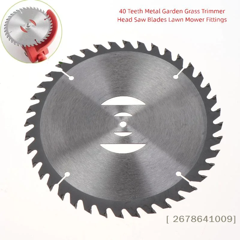 〔L〕1Pcs Grass Trimmer Head Cutter Alloy Blade 15cm 40Teeth Wheel Lawn Mower Saw Blade Cutting Disc Garden Power Tool Accessories
