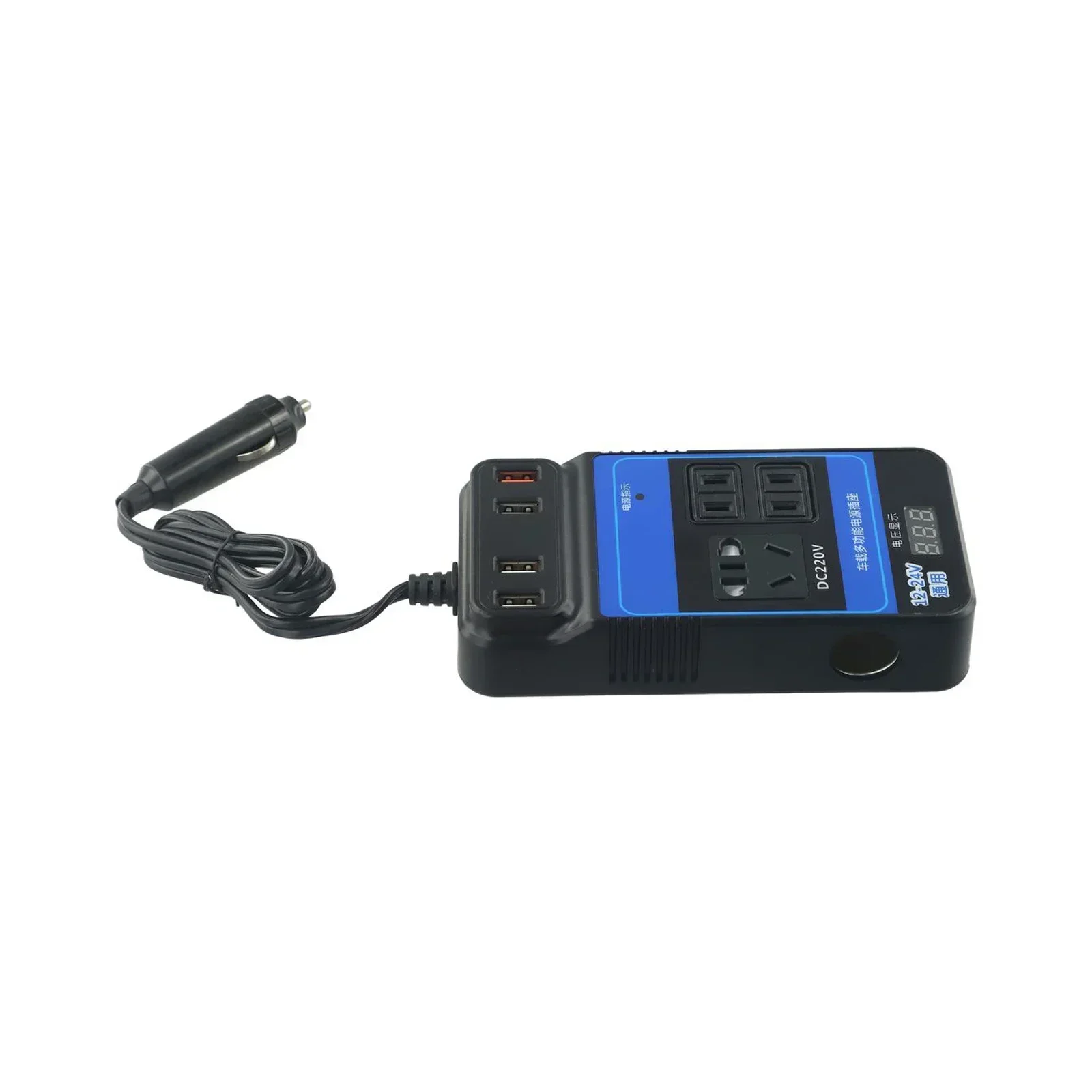 Car Vehicle Power Inverter DC12V/24V to DC110V/220V Converter with Rated 1500W Power and Reverse Polarity Protection