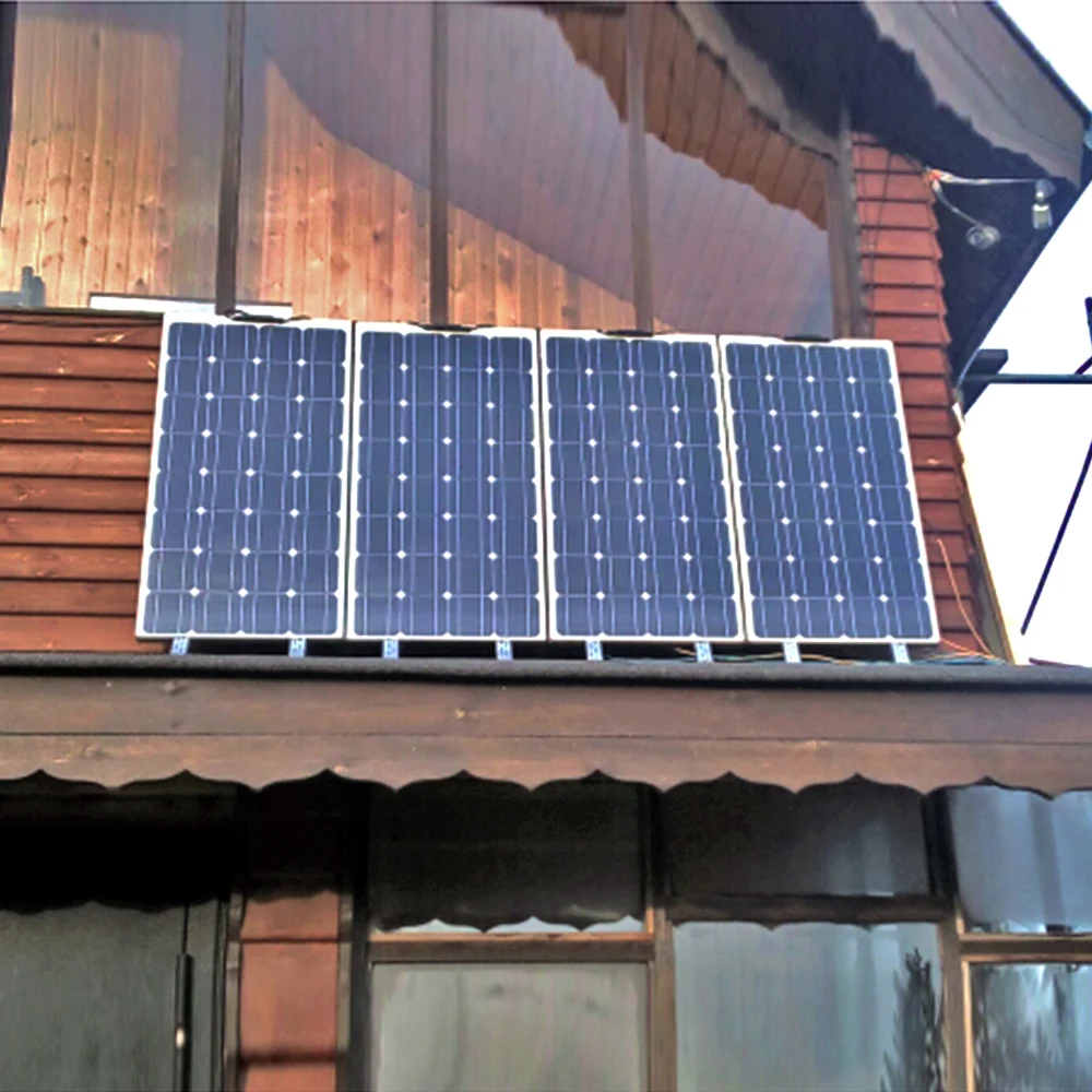 Solar Panel Complete Kit 12V 100W 200W 24V Flexible Photovoltaic 100W Controller Power for Battery Boat Rv Home Camper Camping