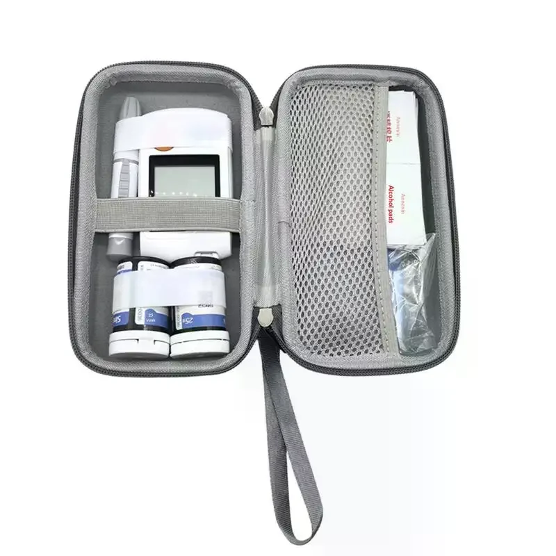 /JCS/Glucose Meter Office Health Storage Bag Blood Organizer Kit Case Diabetes Testing Monitoring Zipper With For Pcs Travel 1 view 4