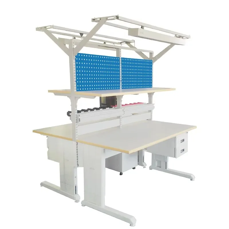 

Workbench Heavy duty workbench with adjustable height for electronics and chemistry laboratories