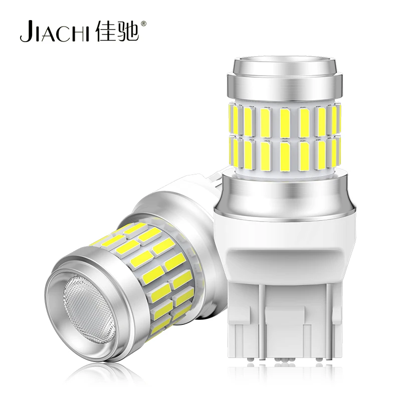 Jiachi 2pcs 4014+3030Chip SMD37 Leds Auto Bulb for 7443 7440 T20 W21/5W DC12V 12-24V Car Signal Fog Brake Led Lamp Bright White