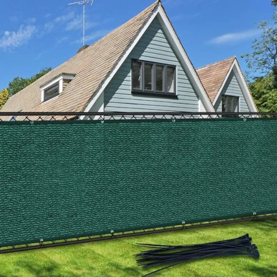 Fence Privacy Screen 6'x50' Heavy Duty 170 GSM Fencing Mesh Fabric Shade Net Cover for Outdoor Wall Garden Yard Balcony Pool De