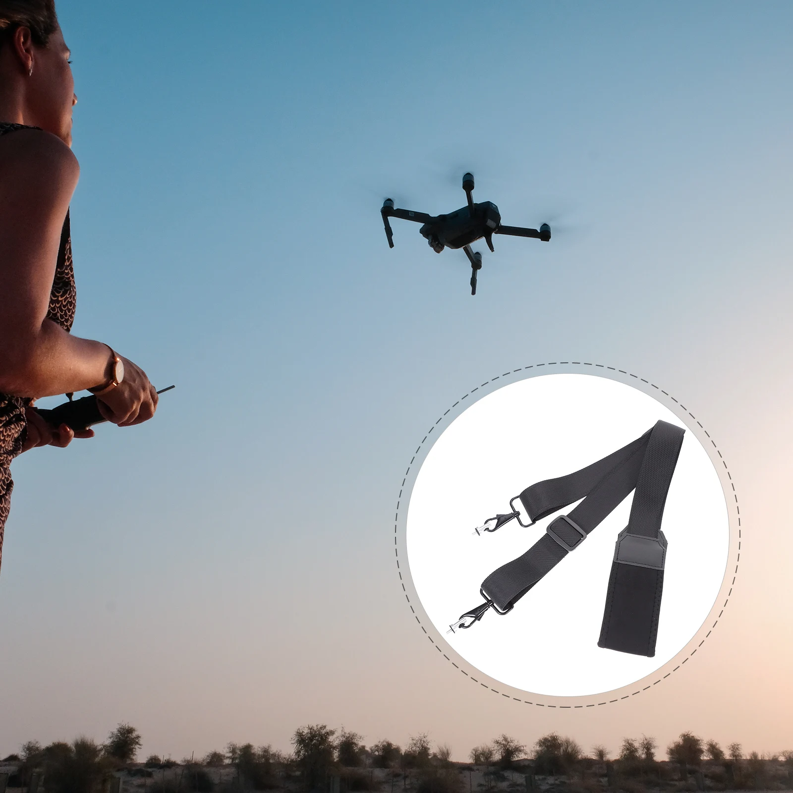 

Controller Strap Adjustable Lanyard for 2 3 Wide Shoulder Drone Accessories Transmitter Neck Strap Remote Harness