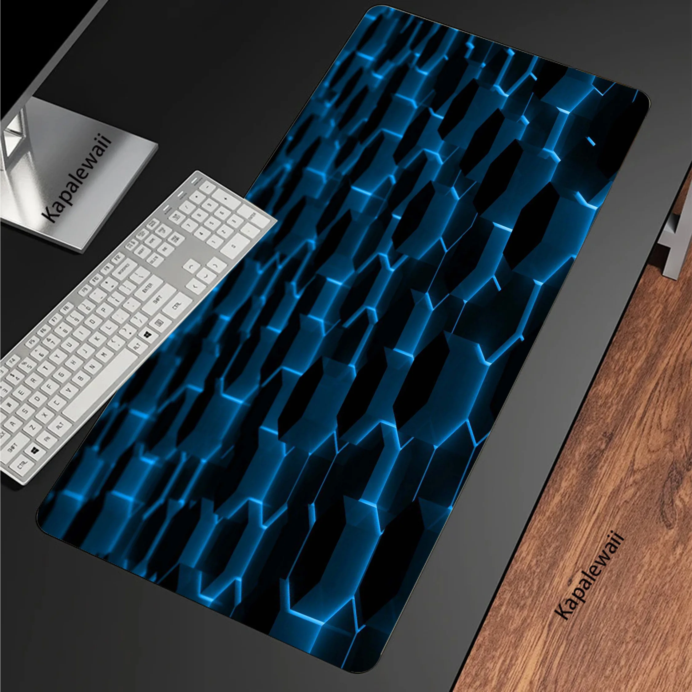 

Geometric Gaming Mousepad Gamer Mousemat Soft Mouse Mat Locking Edge Desk Pad 90x40cm Mouse Pad Keyboard Mat Pc Tapis De Souris