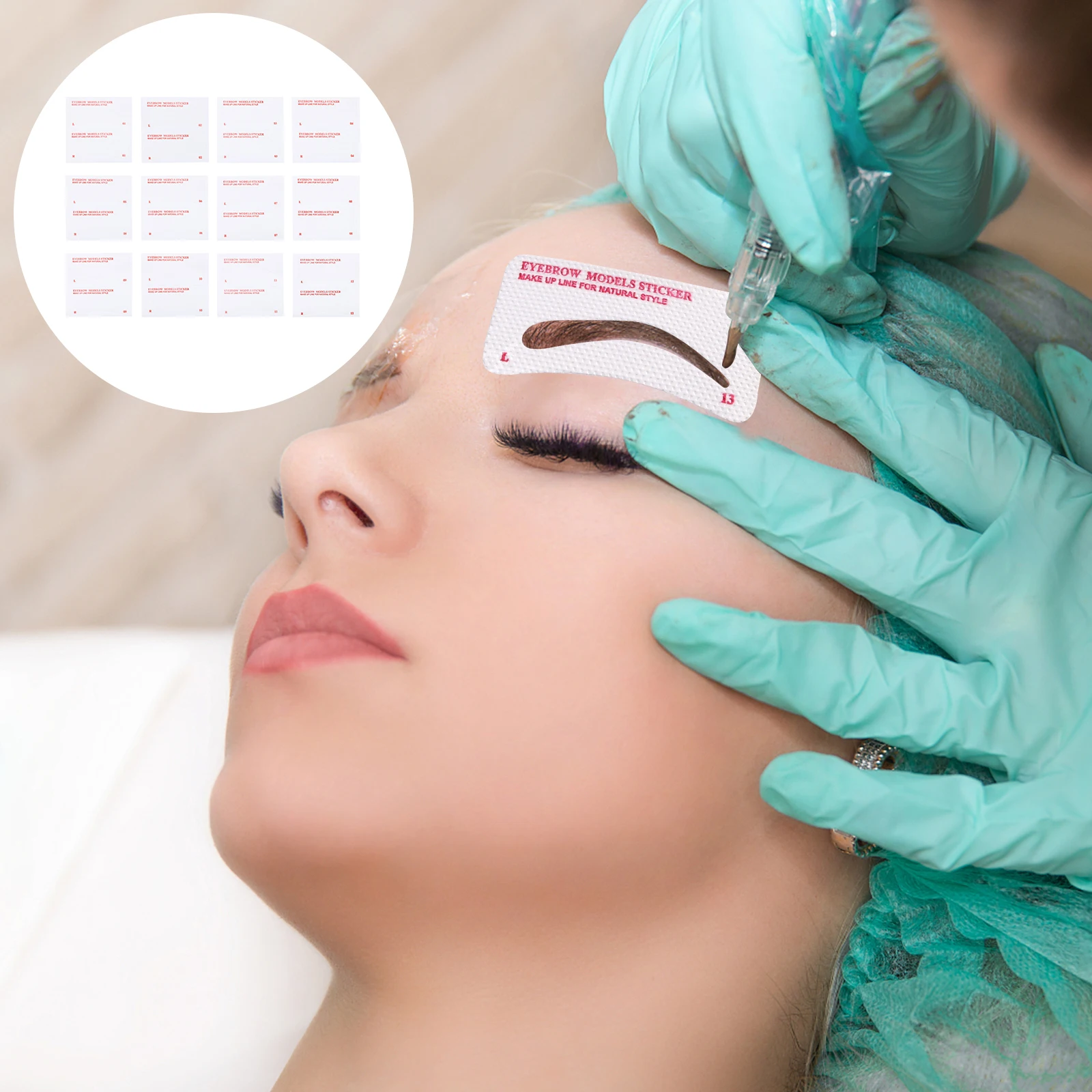 Wenkbrauw stencil make-up sjabloon stencils meisje make-up tools wenkbrauw verzorging tool schoonheidssalon benodigdheden