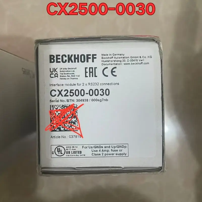 

Новый модуль ПЛК CX2500-0030