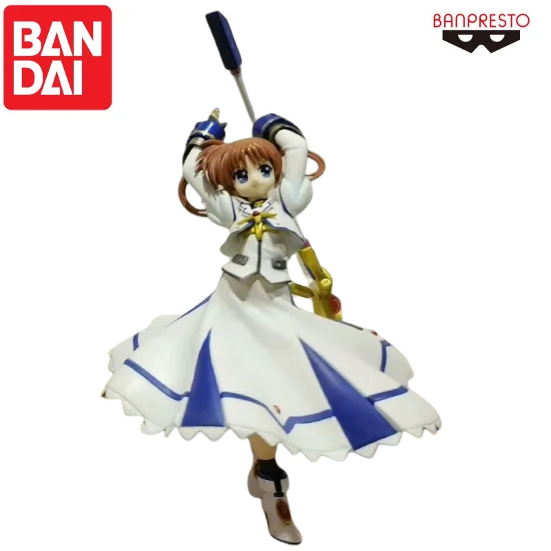 Bandai Dostępne Od Ręki Oryginalna Figurka Banpresto Nanoha Takamachi Nowa w Pudełku Figurka Akcji Gadżety Animacyjne Postacie Garage