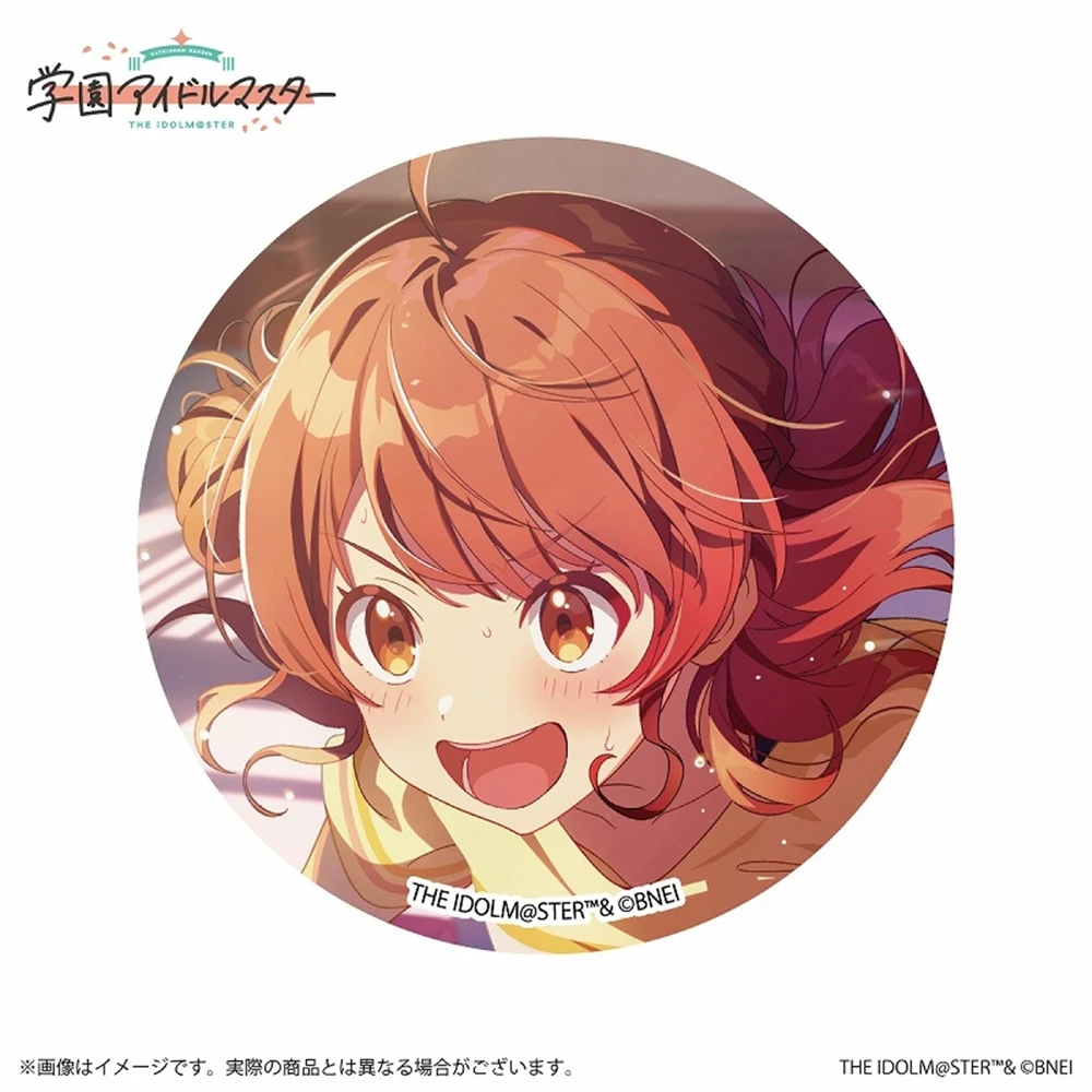 58 มม. เกม ไอดอลมาสเตอร์ โรงเรียนดนตรี ‌   เข็มกลัดตราสัญลักษณ์คอสเพลย์ อิดอลมาสเตอร์ ฮานามิ อุเมะ ชิโนซาวะ ฮิโร่  วัสดุโลหะแผ่น  ของตกแต่ง  ของขวัญคริสต์มาส
