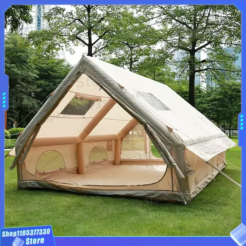 Hot Selling Inflatable 12 Waterproof Oxford One Bedroom Outdoor Camping Glamping Tent for 6 People