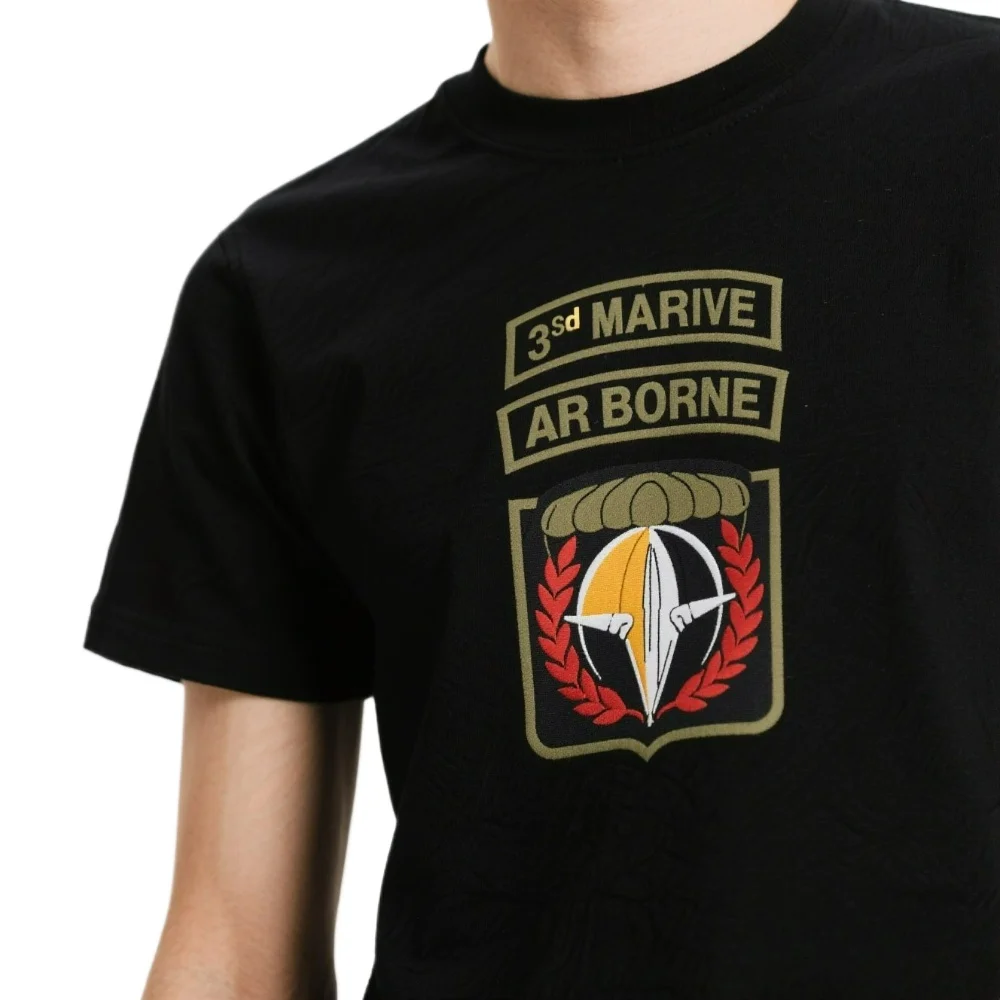 

French Army 3rd Marine Infantry Parachute Regiment Airborne T-Shirt 100% Cotton Short Sleeve O-Neck Summer Casual Mens T-shirt