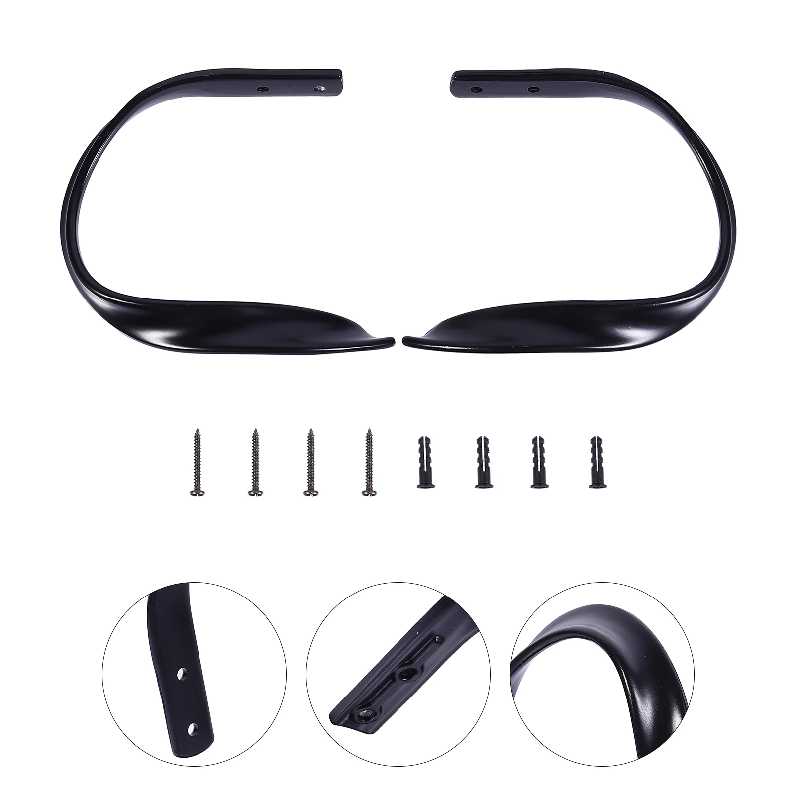 

2 Pcs Curtain Hook Hooks Drapes Holdbacks for Curtains Tie Pull Aluminum Alloy Hanger Wall