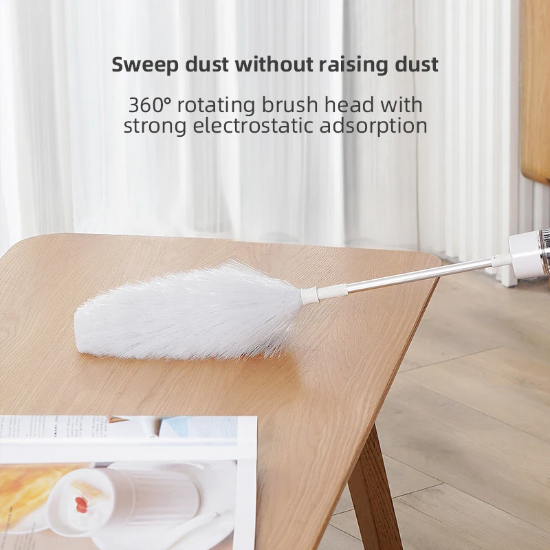 Xiaomi Youpin Household Electric Feather Duster Handheld Retractable Dust Brush Computer Car Dust Collector USB Charging New