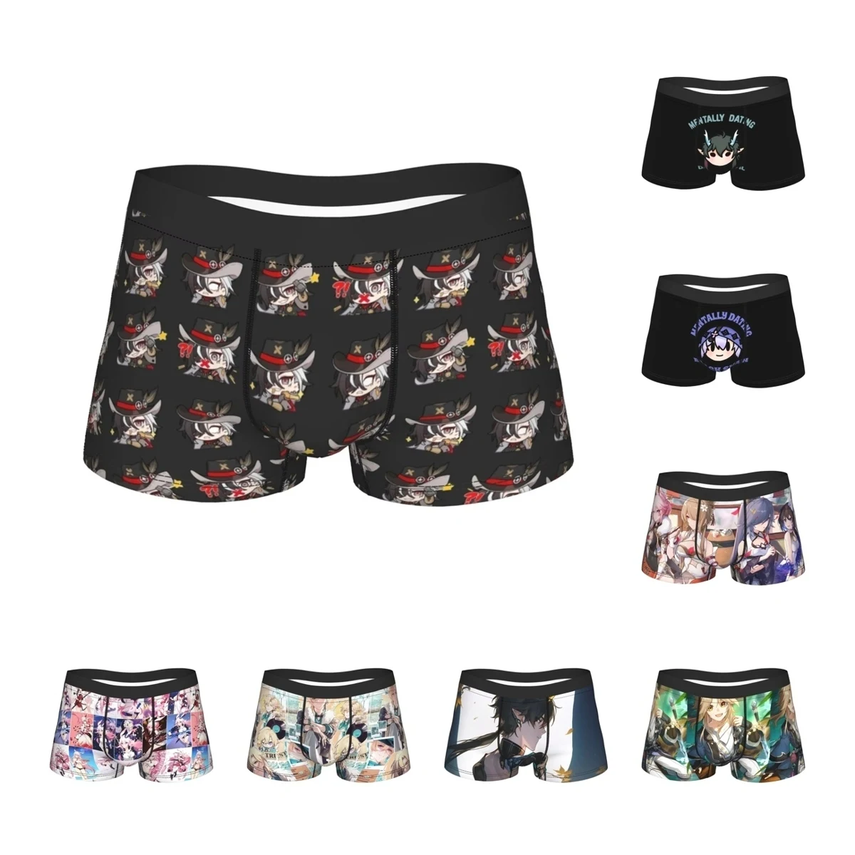 Men Boothill set Honkai Star Rail Boxer Briefs Shorts Panties Polyester Underwear  Homme Funny Plus Size Underpants