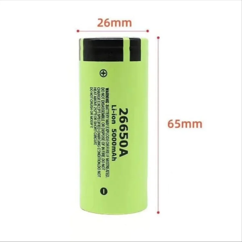 26650A 1-10pcs New Lii-50A 26650 5000mAh High Capacity 3.7V LithiumBattery for Flashlight Power Bank Li-ion Rechargeable Battery