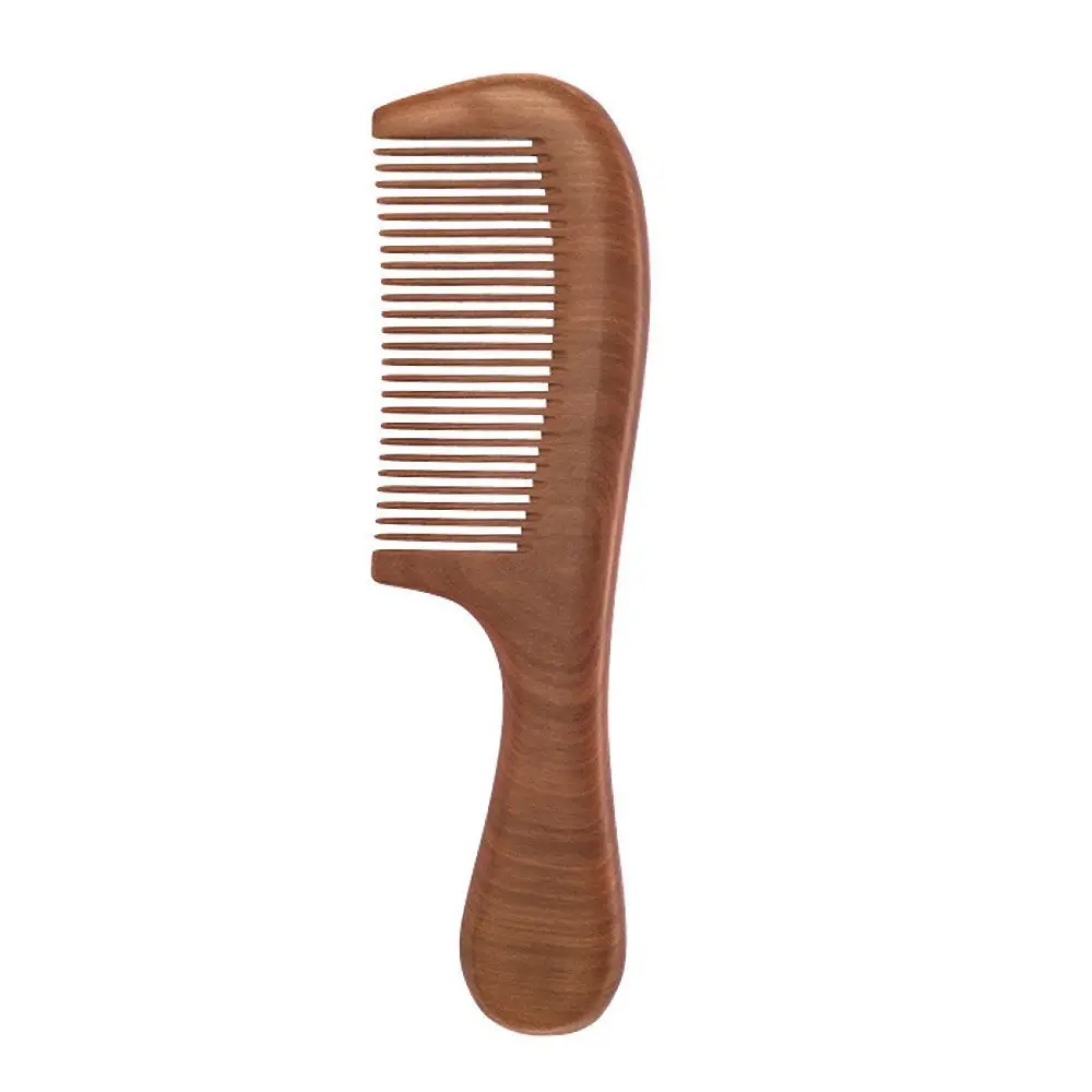 

Handmade Thicker Hair Care Massage Accessories No-static Comb Fine Tooth Peach Wood Wooden