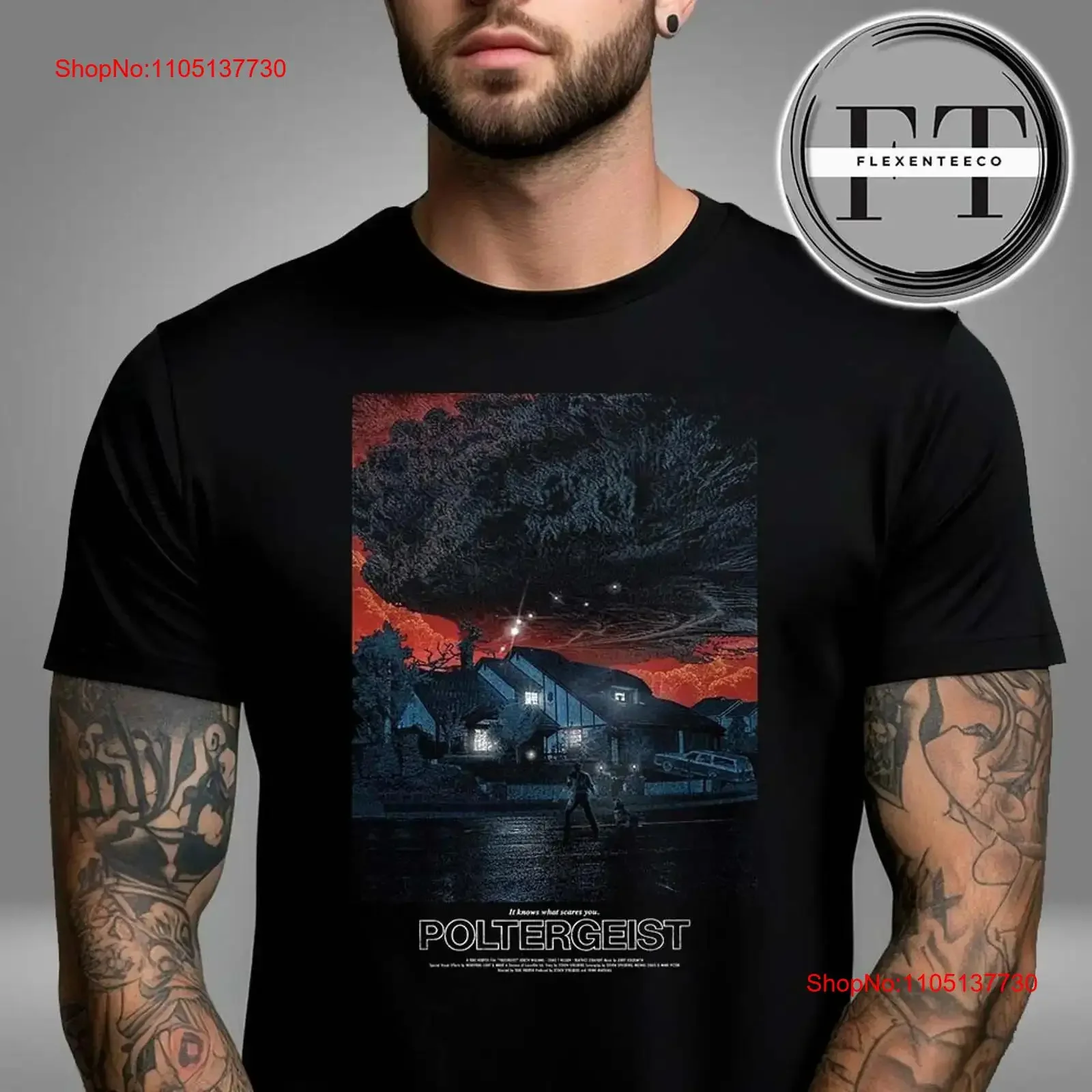 Poltergeist nuevo cartel película lo sabe lo que te importa camiseta talla S 4XL vintage lavado transpirable homme ropa de diseñador