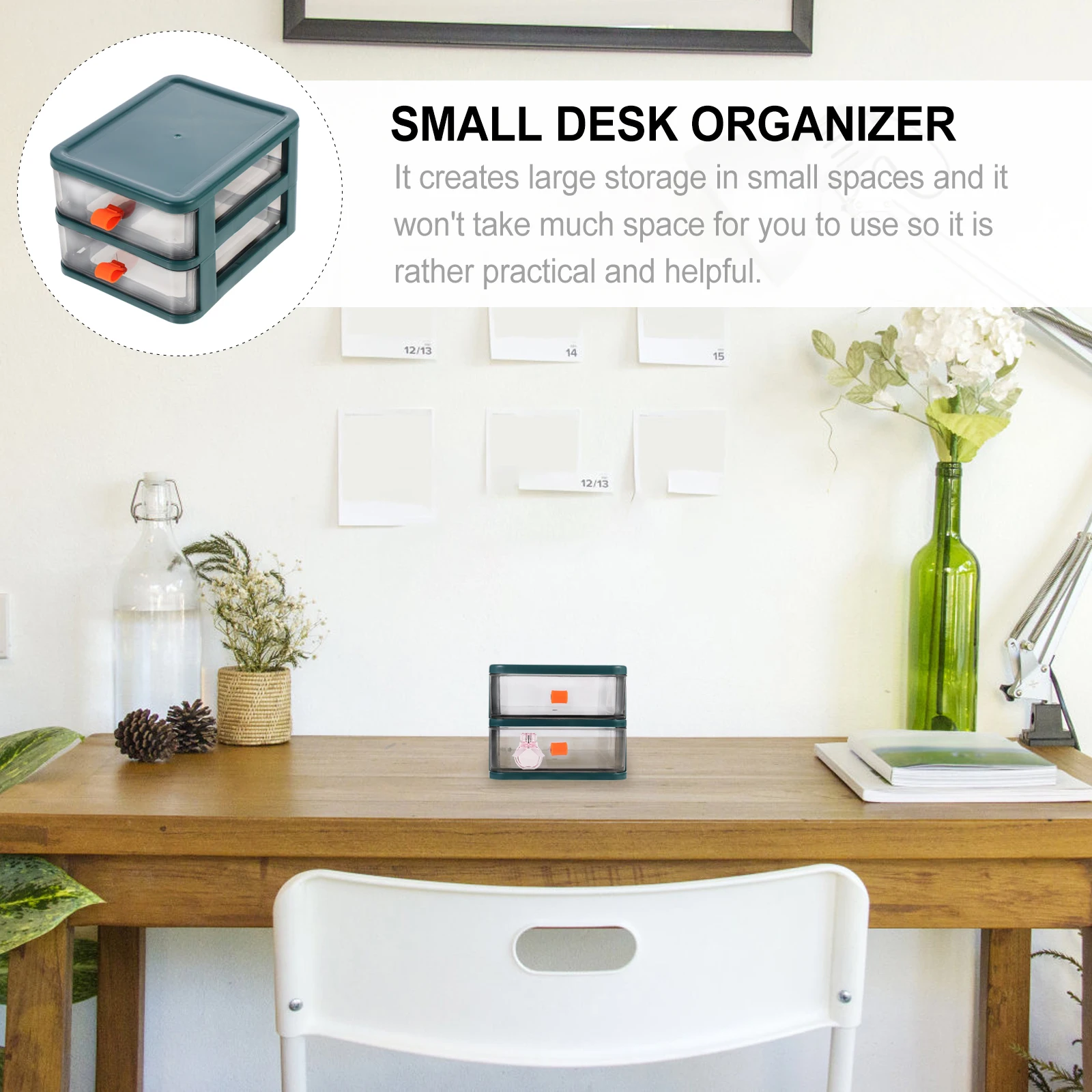 

Desktop Storage Box PP TPE Material Multi Deck Drawer Slim ganizer Lightweight Small Desk Perfect for Office Study Living