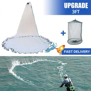 Mạng lưới câu cá nước mặn của Mỹ cho cá bẫy 3/4/5/7/7/9/10 feet Mạng lưới đúc đài phát thanh 6 Câu cá bán hàng chính Tarrafa Lưới 4 - №4