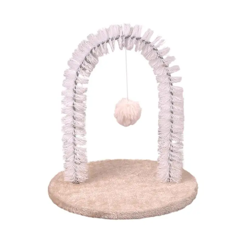 

Cat Scratcher Cat Arch Groomer Scratching Massager Board Grooming Rubbing Post Scratching Pad Massage Brush Hair Remover Pet