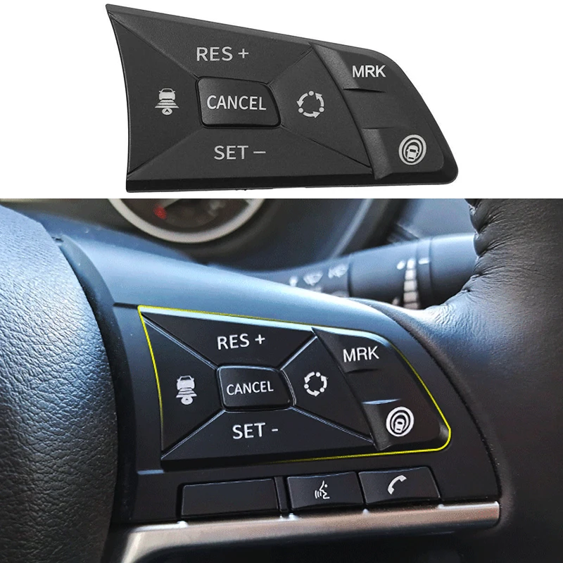 Car Steering Wheel Panel Button Trim Decorative Sticker For Nissan Qashqai Altima Sylphy Interior Accessories