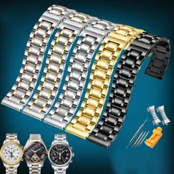 Curved end stainless steel watchband bracelet 16mm 17mm 18mm 19mm 20mm 21mm 22mm 23mm 24mm for Omega breitling Casio watch strap