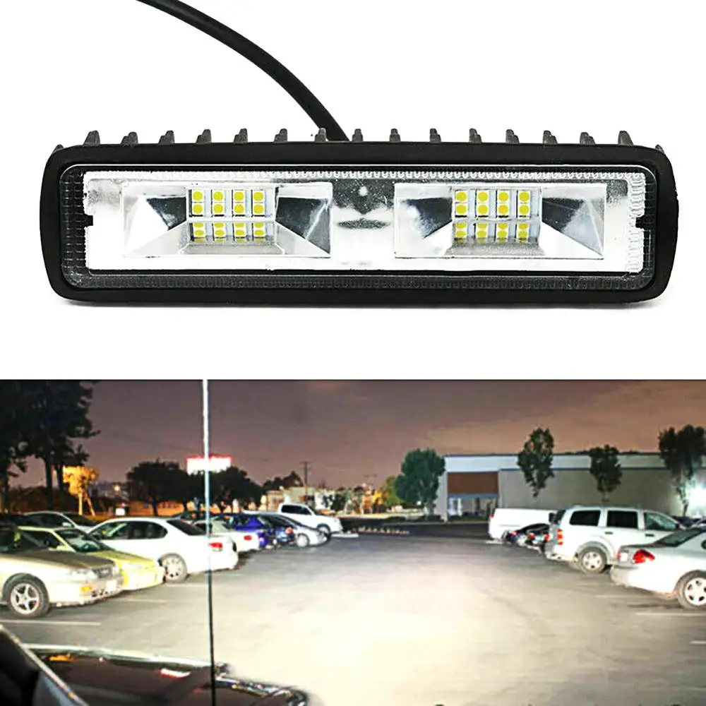 New Pop 2X 18W 12V 16LED Work Light Bulb Spot Beam Bar Car SUV Off Road Driving Fog Lamp Car Light Assembly Led Car Accessories