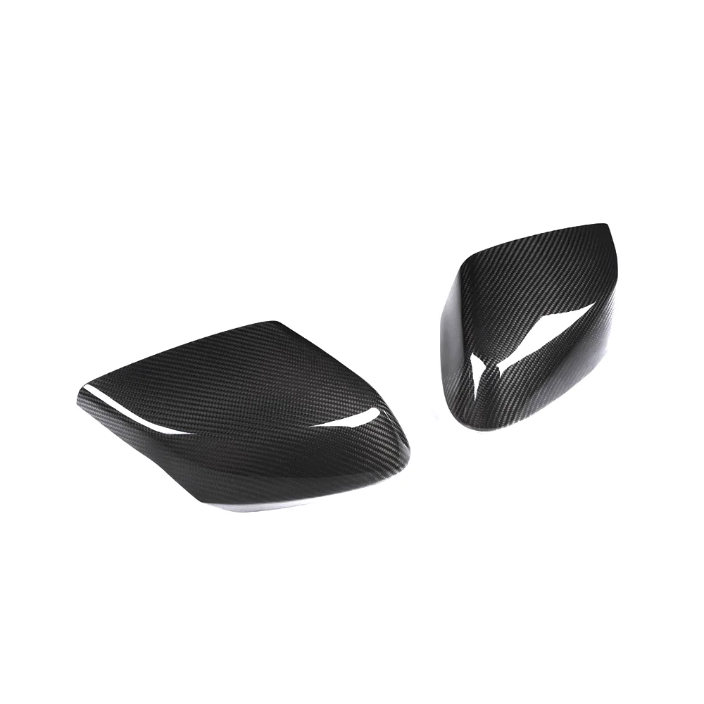 High End Replacement Real Carbon Fiber Side Rearview Mirror Cover Caps for Corvette C8 Stingray 20-23