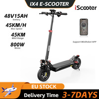 iScooter iX4 Electric Scooter 800W Motor 48V15Ah Lithium Battery 45km/h Speed 45km Range Anti-skid Off-road eScooter