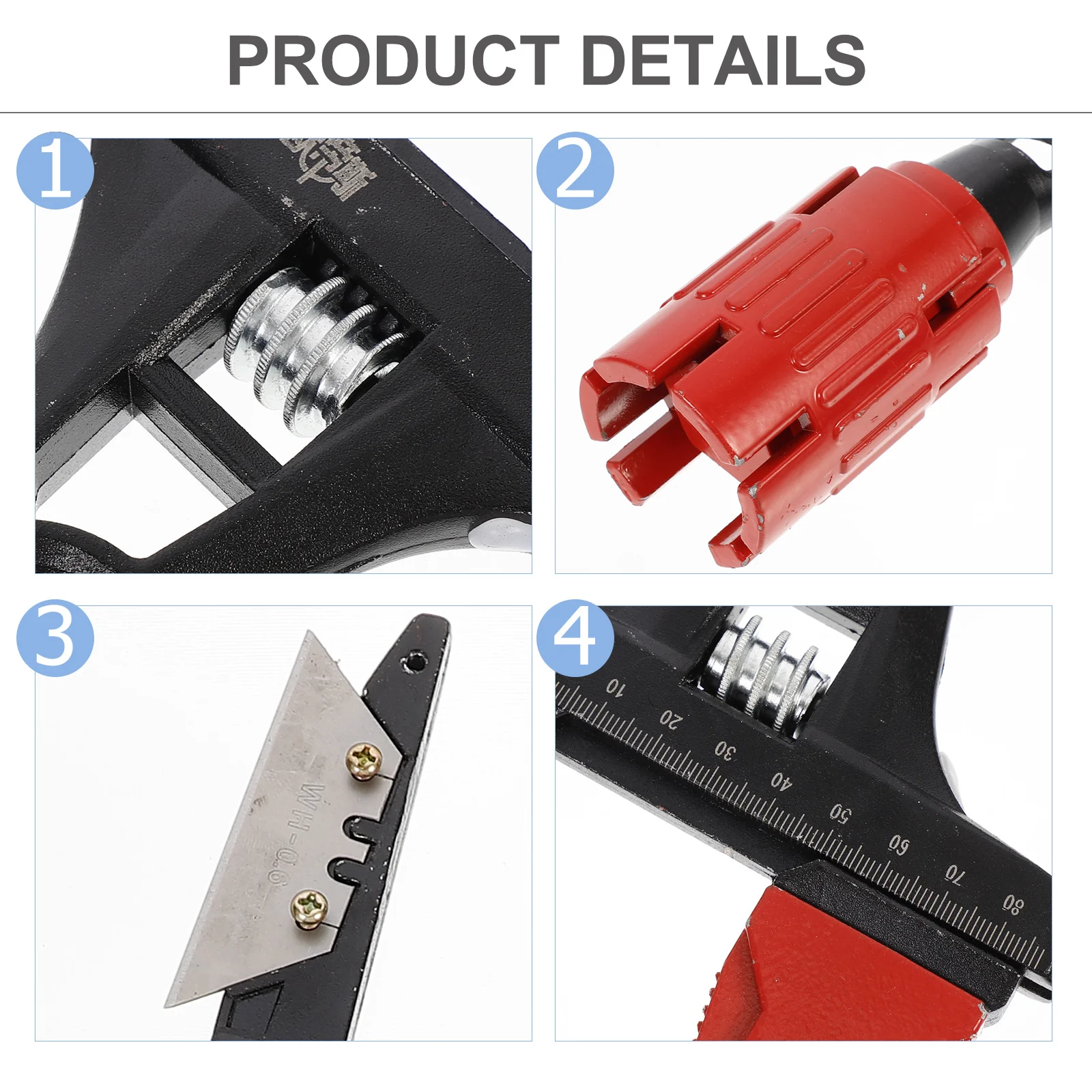 

1Set Plumbing Wrench Water Wrench Adjustable Flat Spanner Set Non-Skid Short Handle Suitable for Faucet Sink Repair