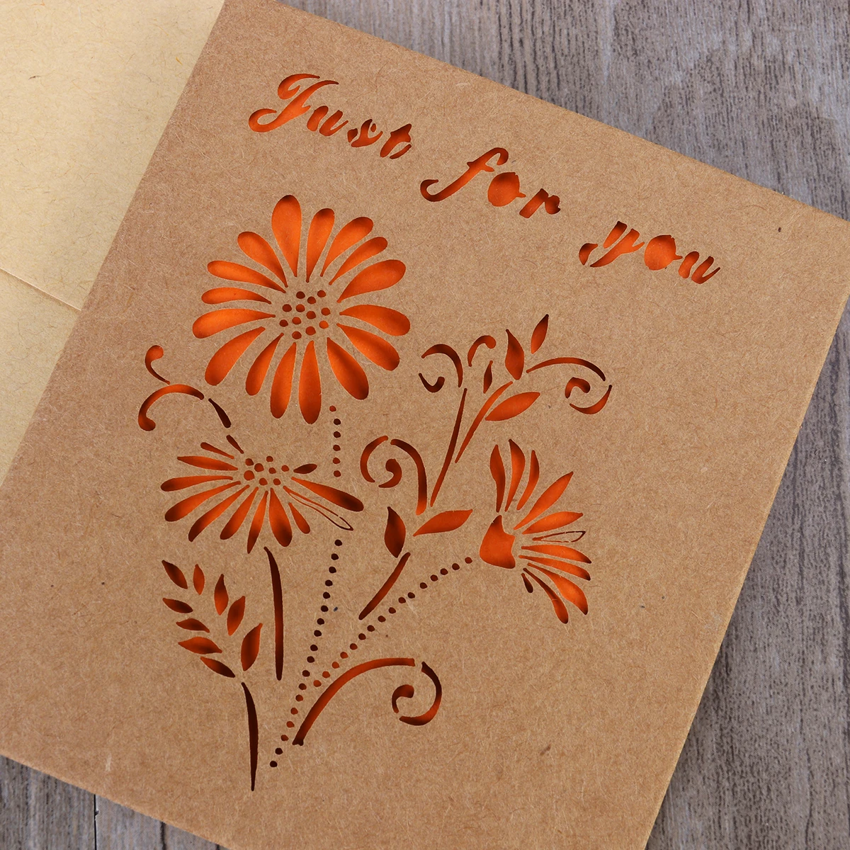 

10PCS Kraft Paper Greeting Cards Thick Quality Sunflower Design Practical Christmas Gift New Year Mother Day Holiday Anniversary