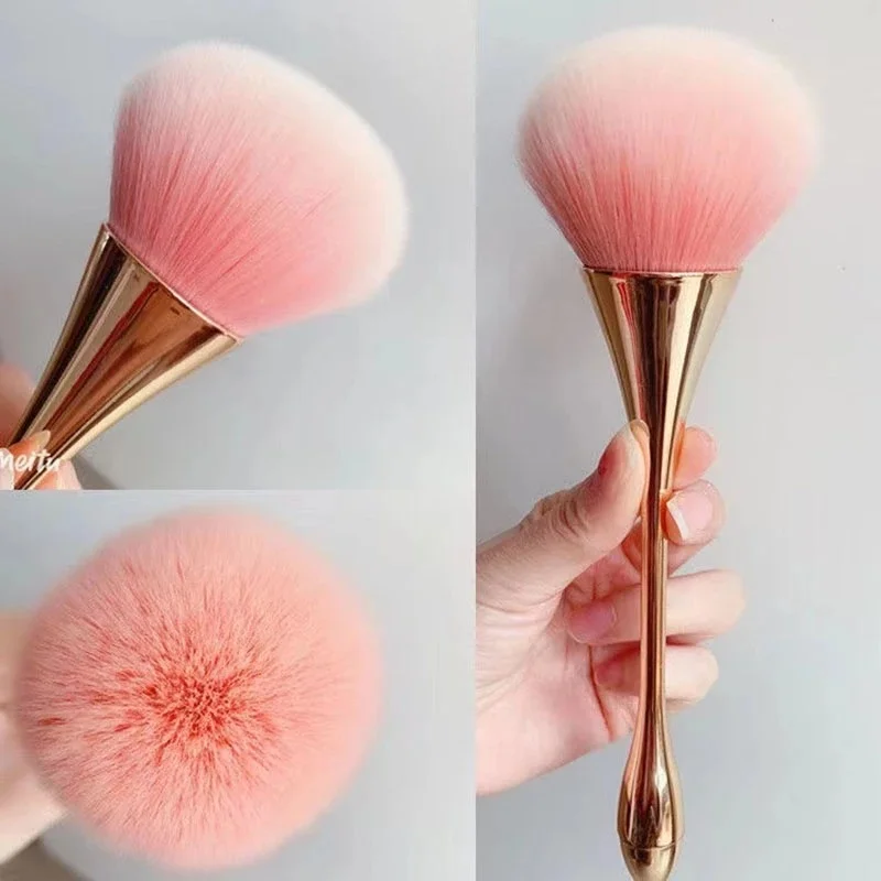 Rose Gold Powder Blush Makeup Brushes For Shading Foundation Base Contour Highlighter Make Up Brush Cosmetic Beauty Tools