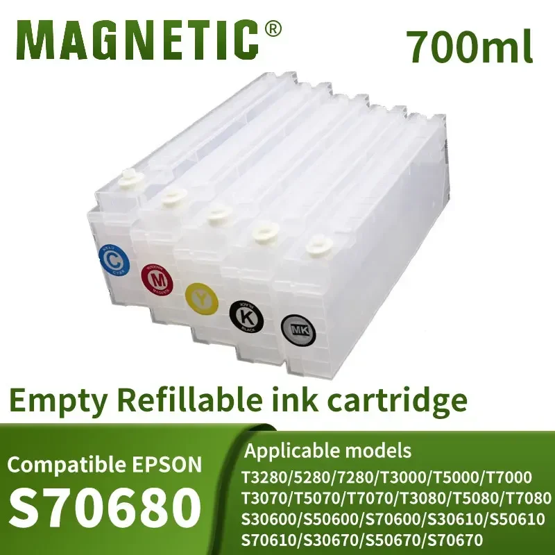 Compatible Epson S70680 Cartridges T3280/5280/7280/T3000/T5000/T7000/T3070/T5070/T7070 Refill Cartridges for Printers with Chips