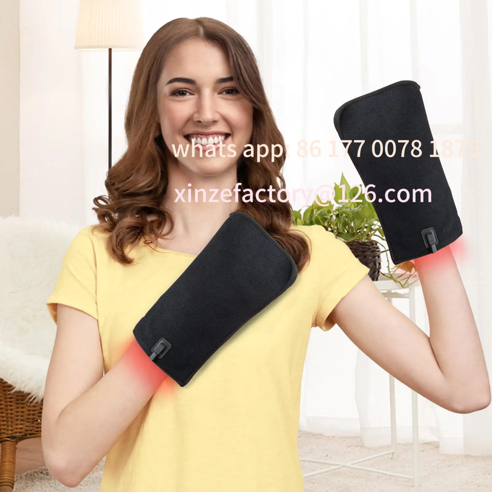 

Настраиваемые инфракрасные светодиодные перчатки для терапии красным светом, физическая реабилитация, облегчение боли в руках, ладонях, пальцах, запястья