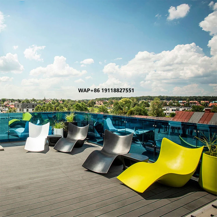 

Beach Chair Outdoor Commercial Beach Chair Fiberglass Reinforced Plastic Sun Beach Chair Flat Rising in Water Swimming Pool