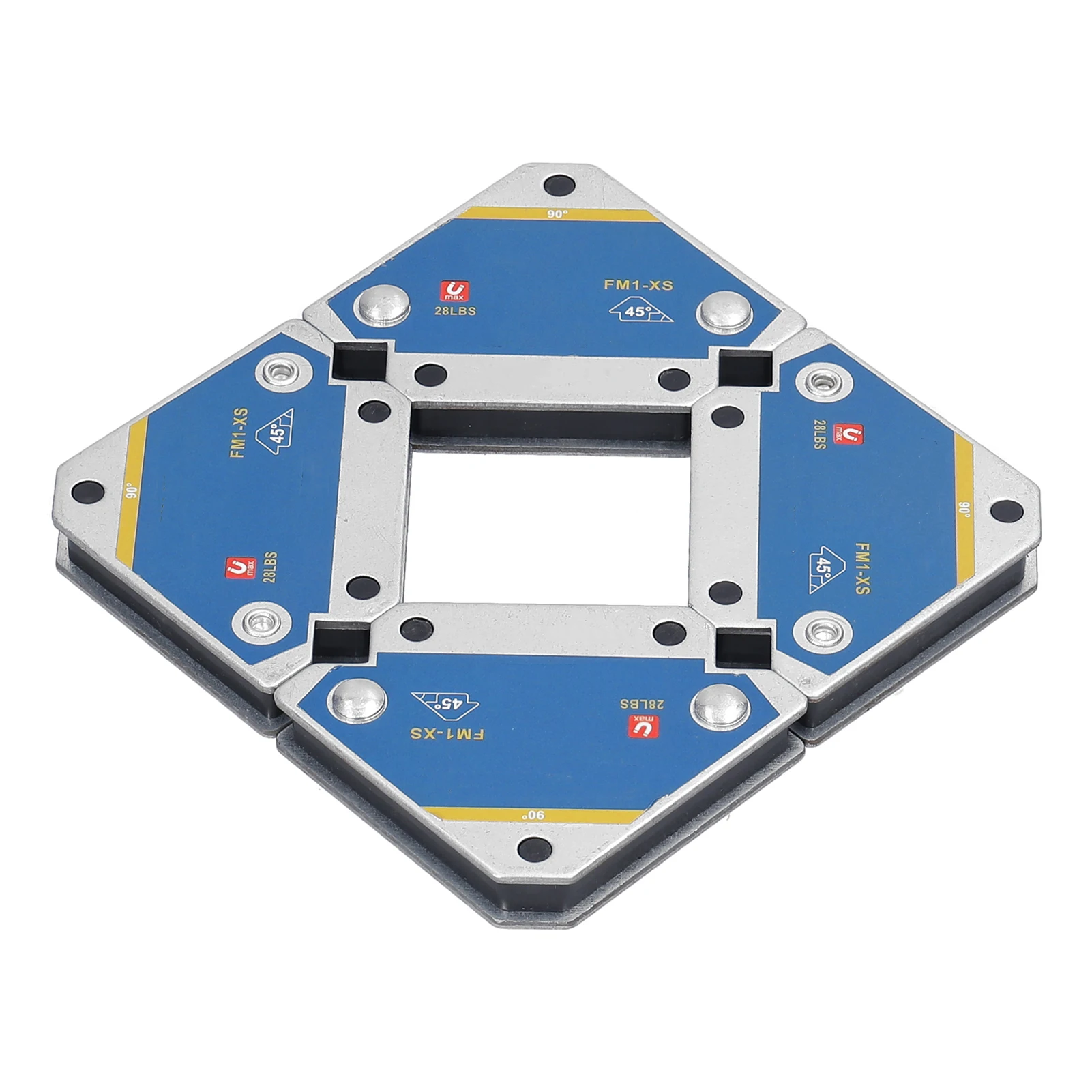 أداة تحديد موضع اللحام المغناطيسية 45 ° 90 ° 135 ° أدوات تحديد المواقع المساعدة للمغناطيس متعدد الزوايا من الفريت #3