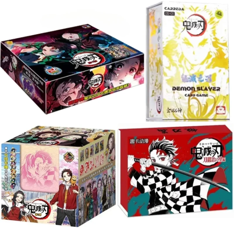 New Anime Demon Slayer Cards Box Hobby Collection TCG Playing Game Kamado Tanjirou Kamado Nezuko Character Card