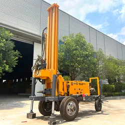 customized Cheap Mine Drilling Rig 100m, 150m, 200m, 300m, 350m, 600 Mounted Water Well Drilling Rig Machine For Sale