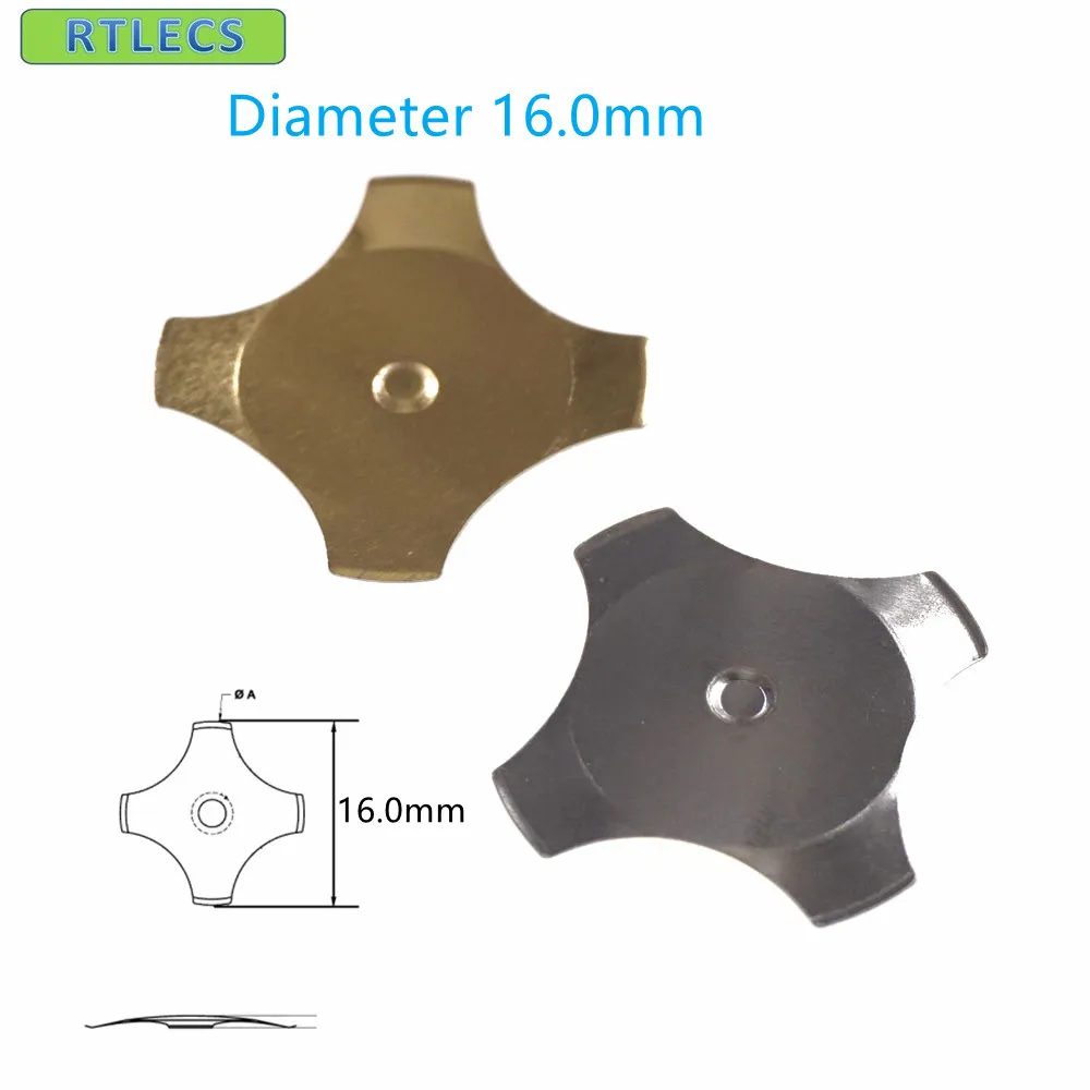 10 1000 Pcs Cross Shape Metal Dome Snap Reset Switch 5 6 7 8.4 10 12 14 16 20mm Gold Micro Membrane  SPST Momentary Tactile Push